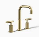 Kohler Purist K-14406-4-2MB Widespread Bathroom Sink Faucet Brush Moderne Brass. Fixed Price $520.00.