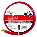 5/8 Id X 25 Ft Water Hose, Rubber Tube, Red, Brass Aluminum Fitting,. Fixed Price $42.29.