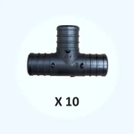 1" Pex Tee Poly-alloy Fittings 10 Pack. Fixed Price $33.50.