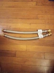 (2) Watts 18" S.s. Flexible Water Heater Connector 3/4" Fip 7/8" Compression. Fixed Price $21.99.