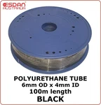 Polyurethane Pu 6MM X 4MM Black Tube Coil 100M Tubing Pneumatic Airline. Fixed Price $121.18.