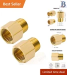 Corrosion-resistant Brass Pipe Adapter, 3/8" X 1/4" Npt, 1200PSI Performance. Fixed Price $15.29.