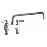Chicago 895-L12E73ABCP Low Arc Laundry Sink Faucet, Manual, 4" Mount,. Fixed Price $316.34.