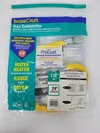New ** Brasscraft Coated Stainless Steel 1/2 Od X 24 Long Gas Connector. Fixed Price $11.99.