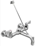 Moen 8230 Commercial Chrome 2H Wall Mount Service Faucet With Vacuum Breaker. Fixed Price $75.00.