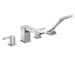 TS904 Moen Degree Chrome High Arc Tub Faucet W/ Handheld Less Valve" -read-. Fixed Price $199.99.