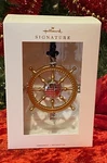 2020 Hallmark Compass Ship's Wheel Be Bold, Make Waves Signature Ornament Travel. Fixed Price $19.99.