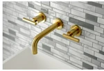 Kingston Brass KS8127CML - Bathroom Faucet Manhattan Collection Brushed. Fixed Price $399.99.