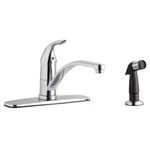 Chicago Low Kitchen Faucet, Manual, 8" Mount, Hole Commercial 432-ABCP. Fixed Price $198.46.