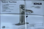 Kohler Rubicon Battery Powertouchless Single Hole Bathroom Faucet Brushed Nickel. Fixed Price $219.98.