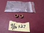 Lot Of Brass Faucet Seats 9/16"- 27 Thread. Fixed Price $12.79.