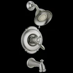Delta Victorian DLT17455 Bathtub Shower Faucet Stainless Steel Trim. Fixed Price $450.99.