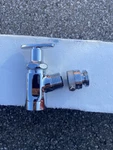 Chicago Faucets 387-E27CP Inside Sill Fitting With Full-flow Hose Thread Outlet. Fixed Price $145.00.