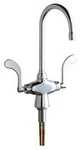 Chicago Faucets 50-E35-317XKAB Commercial Grade Hole Kitchen Chrome. Fixed Price $397.65.