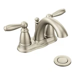 Moen 6610BN Brantford Two-handle High Arc Bathroom Faucet Brushed Nickel. Fixed Price $170.01.