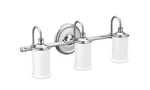 Moen YB6463CH Belfield Three Globe Bath Light Chrome Finish. Fixed Price $140.00.