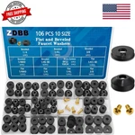 Pcs Flat And Beveled Faucet Washers Brass Bibb Screws Assortment For Use .... Fixed Price $16.19.