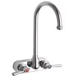 Chicago 521-GN2AE1ABCP Gooseneck Kitchen Faucet, Manual, 4" Mount,. Fixed Price $368.99.