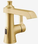 Moen Flara S6981EWBG Single Hole Bathroom Faucet Touchless Pop-up Drain Assembly. Fixed Price $699.99.