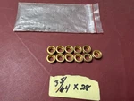 Lot Of 11 Brass Faucet Seats 35/64"- 28 Thread. Fixed Price $19.79.